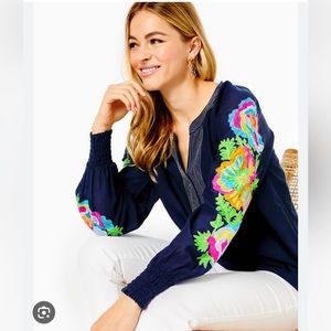 Lilly Pulitzer Sharise Embroidered Top